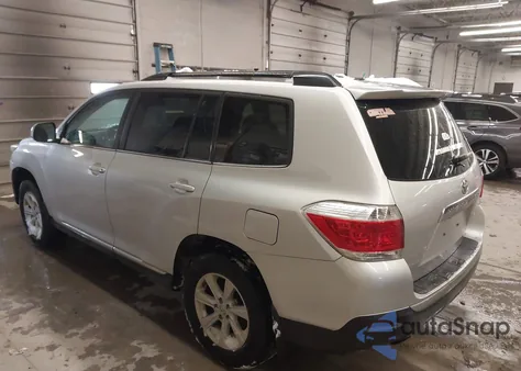 2013 Toyota Highlander Se V6 from USA, damaged, VIN 5TDBK3EH7DS237266